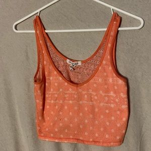 Orange crop top